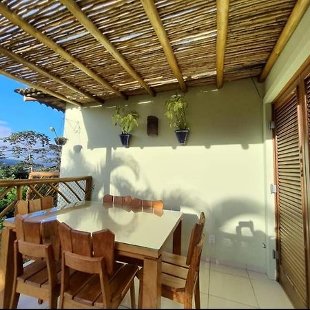 Bangalô duplex, vista para o mar, Yacamim, Praia do Curral, Ilhabela Exterior foto