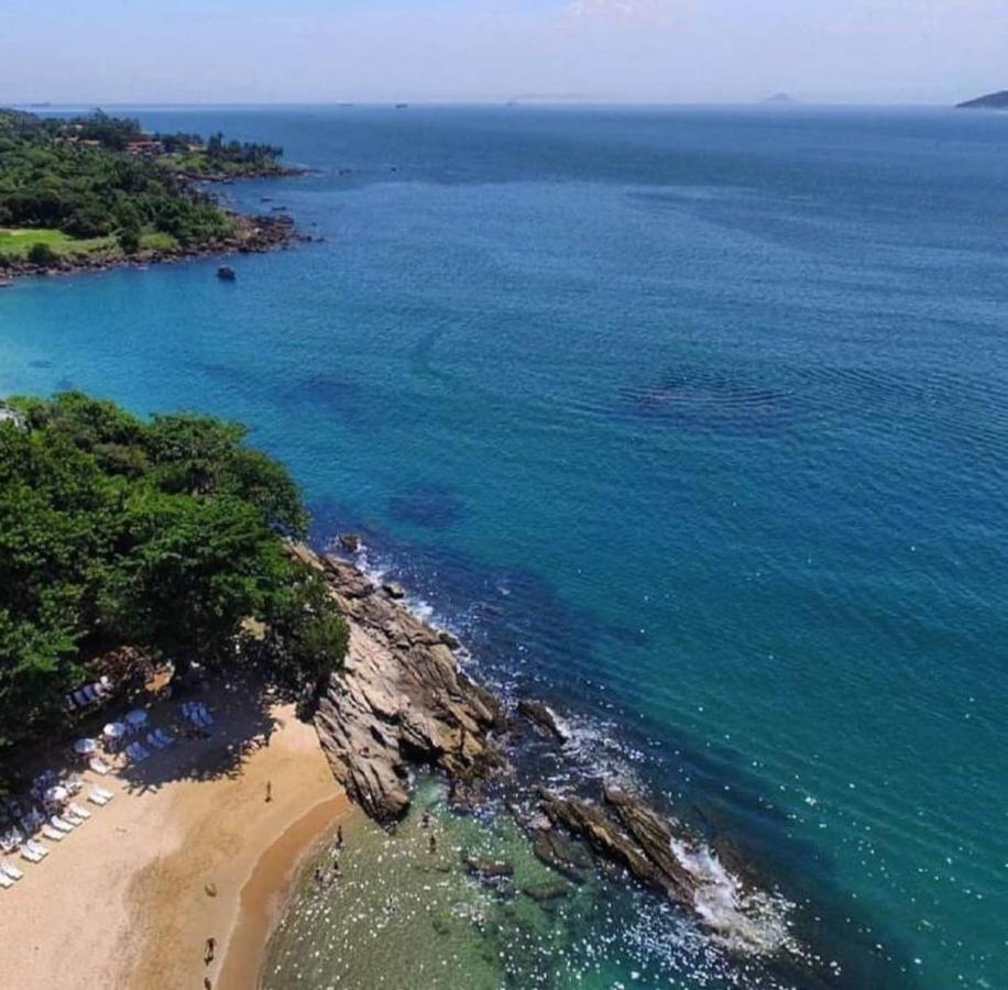 Bangalô duplex, vista para o mar, Yacamim, Praia do Curral, Ilhabela Exterior foto