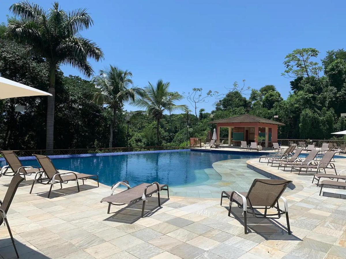 Bangalô duplex, vista para o mar, Yacamim, Praia do Curral, Ilhabela Exterior foto