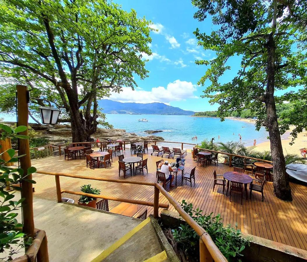 Bangalô duplex, vista para o mar, Yacamim, Praia do Curral, Ilhabela Exterior foto