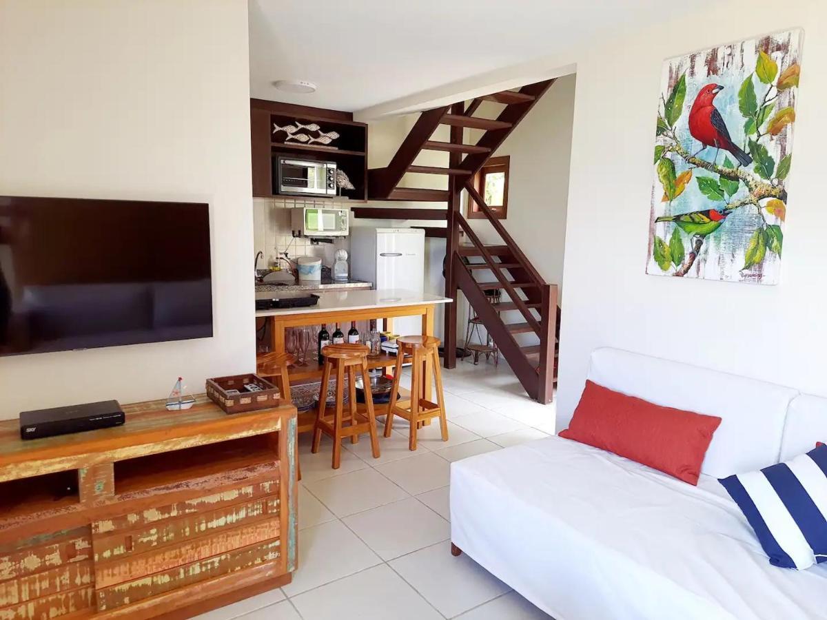 Bangalô duplex, vista para o mar, Yacamim, Praia do Curral, Ilhabela Exterior foto